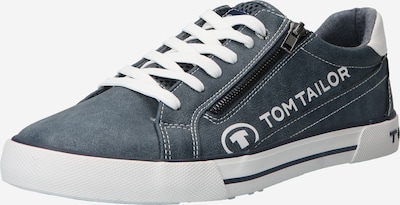 TOM TAILOR Baskets basses en bleu denim / blanc, Vue avec produit