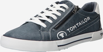 TOM TAILOR - Zapatillas deportivas bajas en azul: frente