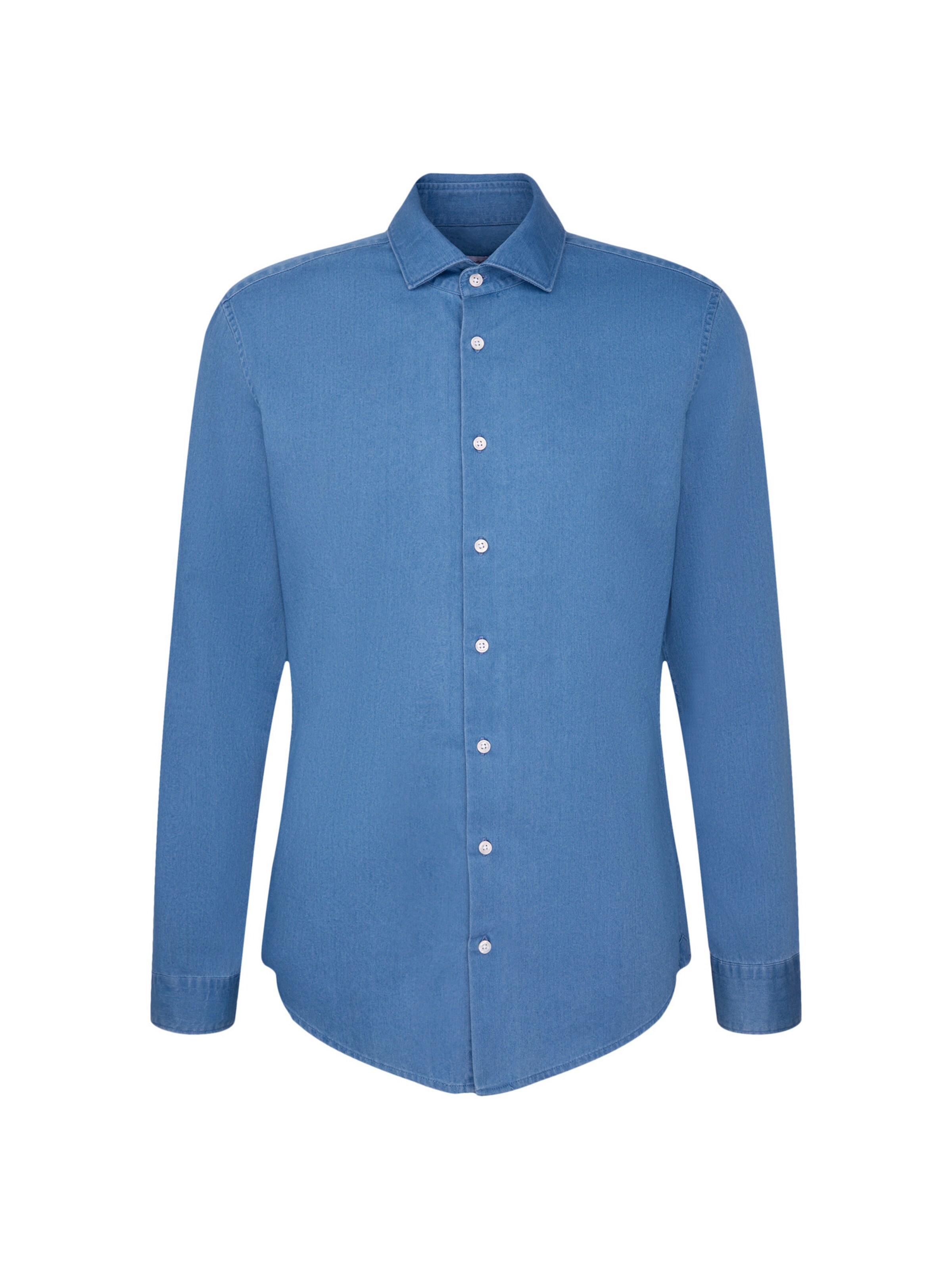 SEIDENSTICKER Slim fit Overhemd in Blauw: voorkant