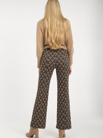 Recover Pants Flared Pants 'Jasmin' in Brown