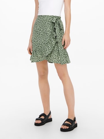 ONLY - Falda 'Olivia' en verde: frente