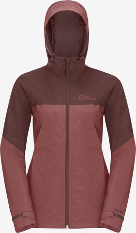 Giacca per outdoor 'Weiltal 2L' di JACK WOLFSKIN in rosso