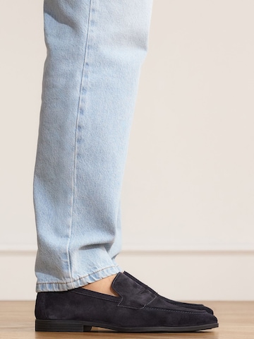 MANFIELD Mocassins in Blauw: voorkant