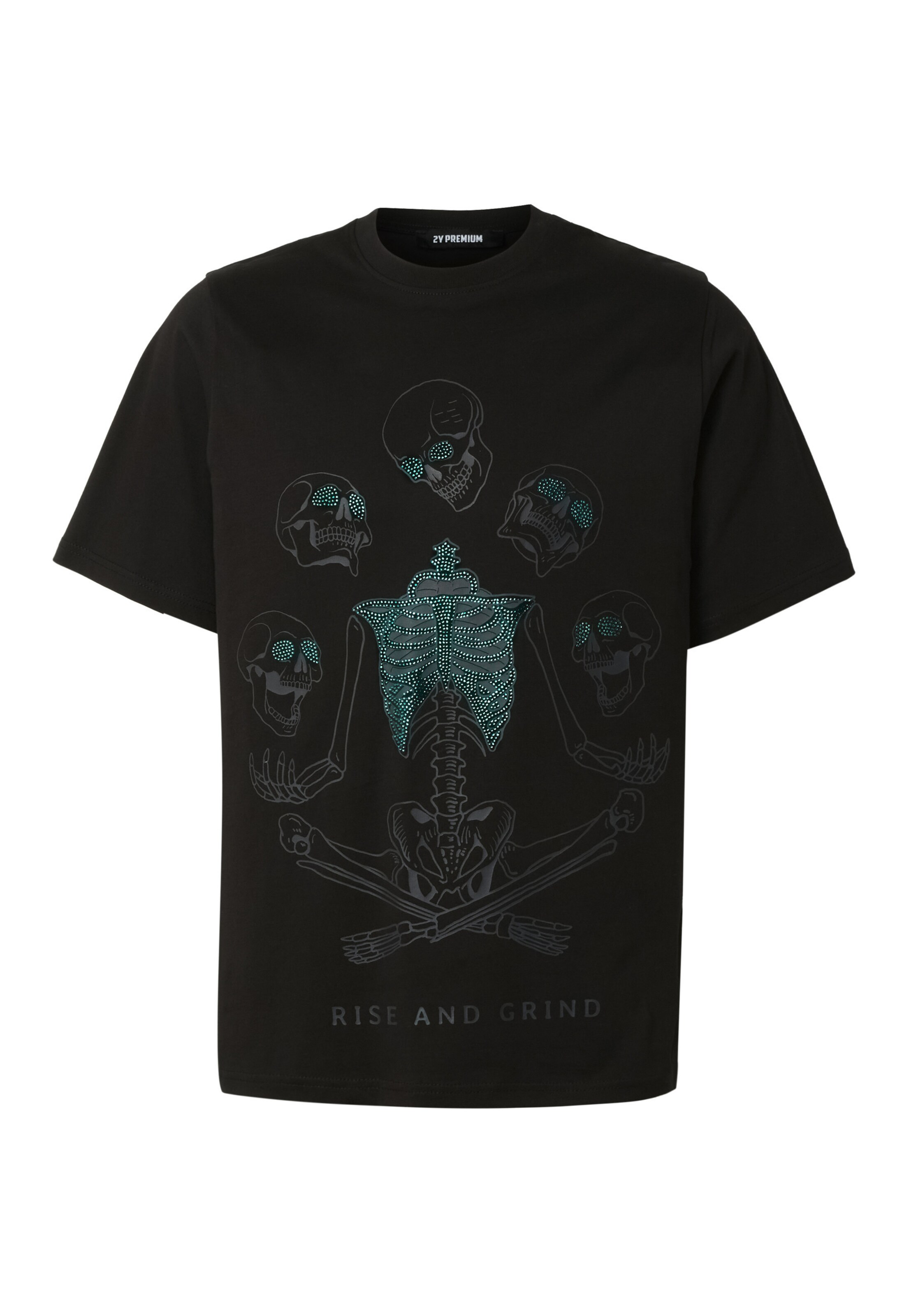 2Y Premium Shirt 'Tarn' in Black: front