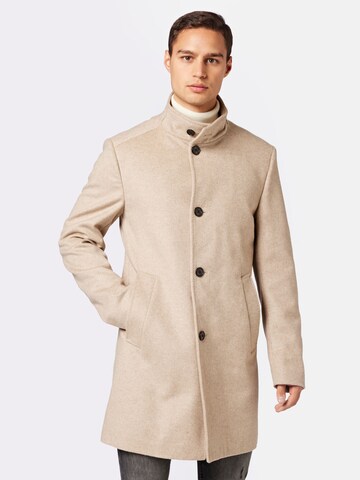 JOOP! Between-Seasons Coat 'Maron' in Beige: front