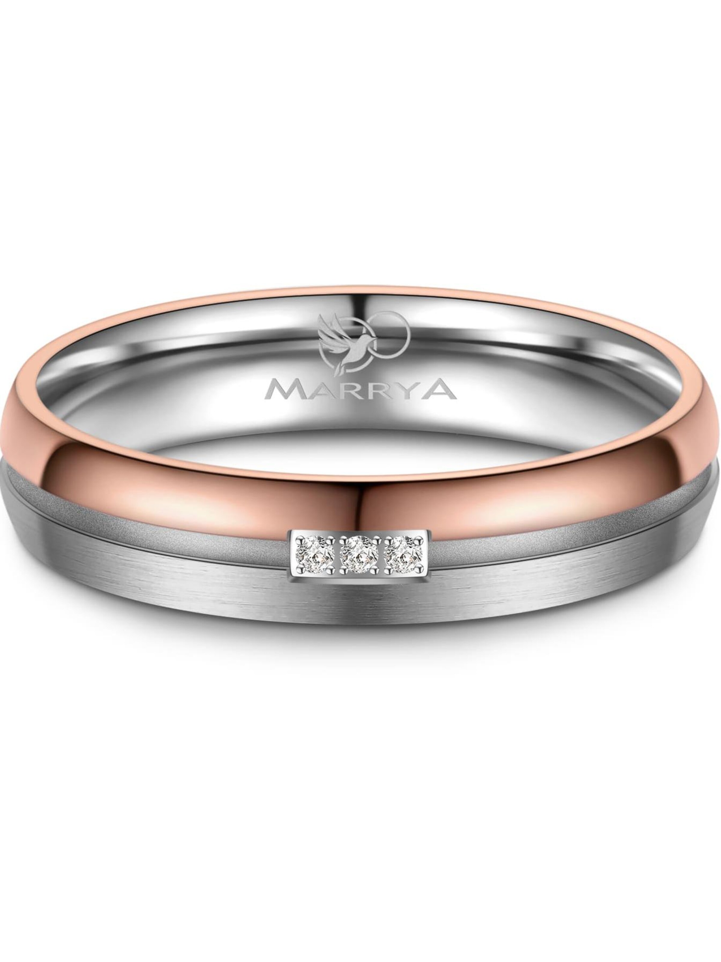 MARRYA Ring 'MARRYA TI-14 Ehering aus Titan'‌‌‌‌‌‌‌‌‌ in Silber