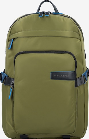 Piquadro Backpack in Green: front