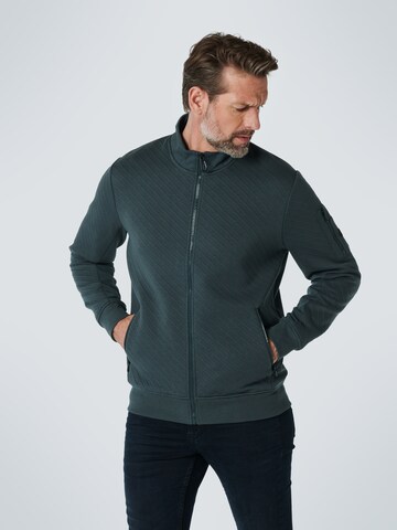 No Excess Zip-Up Hoodie in Green: front