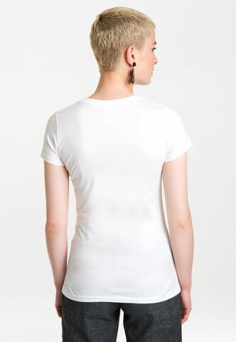 LOGOSHIRT Shirt 'Star Wars Droids' in Wit