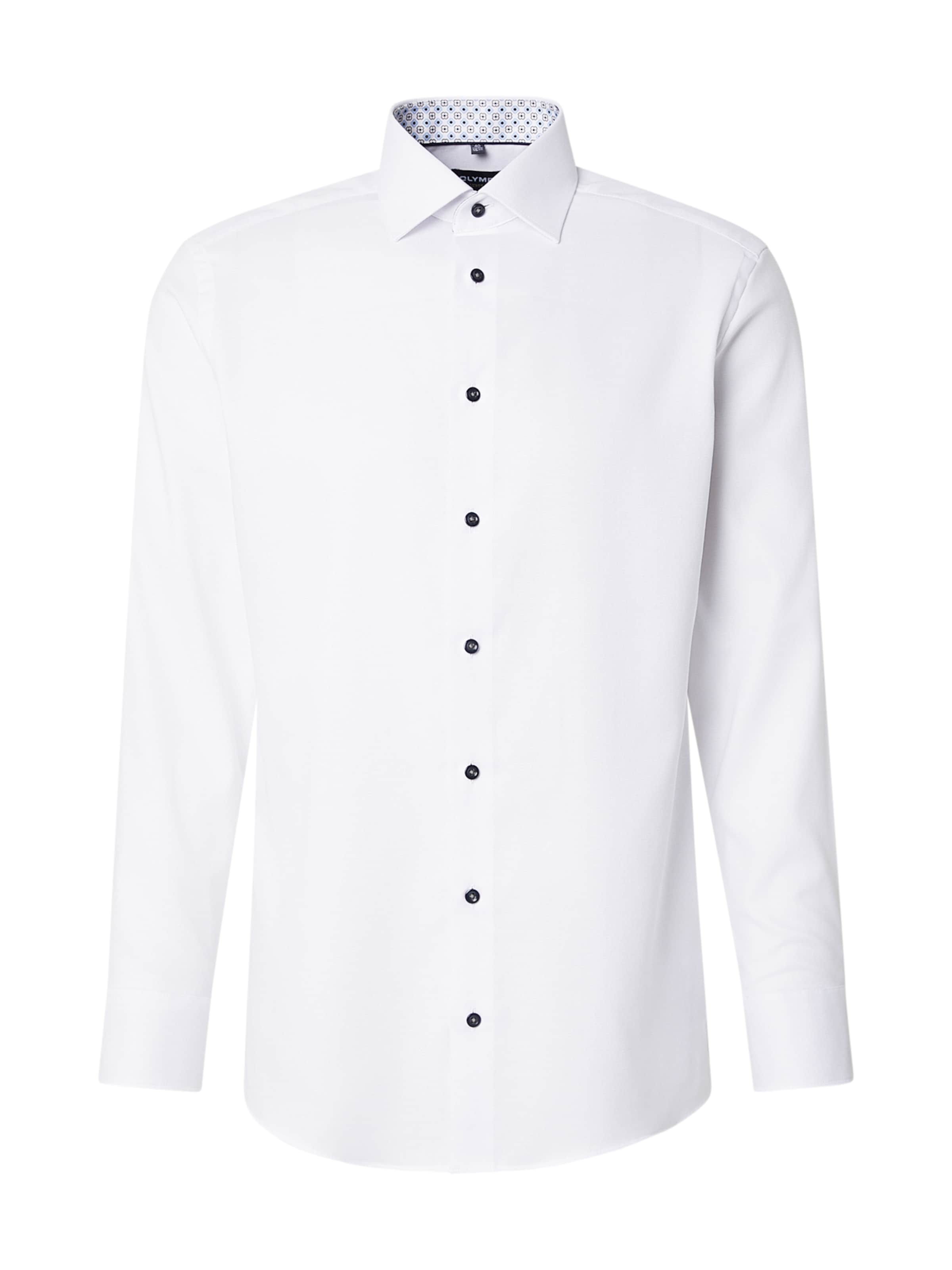 OLYMP Πουκάμισο για το γραφείο 'Luxor' σε λευκό, Άποψη προϊόντος