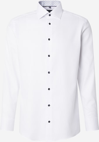 OLYMP - Ajuste regular Camisa de negocios 'Luxor' en blanco: frente