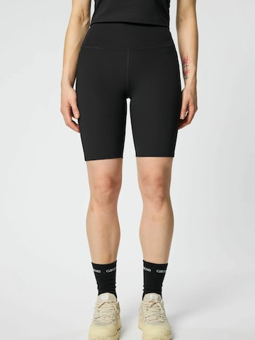 Girlfriend Collective Skinny Sportbroek in Zwart: voorkant