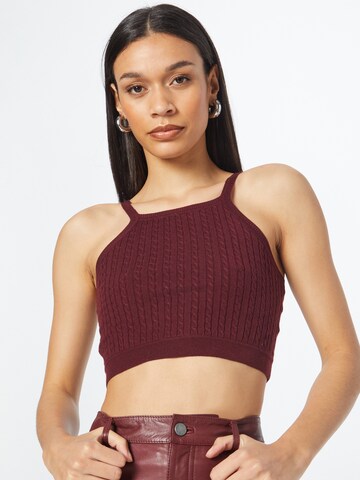 Cotton On Knitted Top in Purple: front