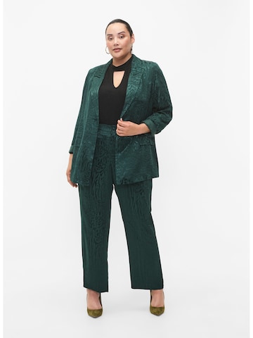 Zizzi Loosefit Broek 'Mria' in Groen