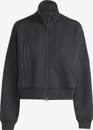 Džemperis 'Off Placed 3-Stripes Zip' iš ADIDAS ORIGINALS, spalva – tamsiai pilka / juoda, Prekių apžvalga