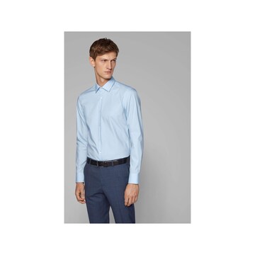 BOSS Regular fit Zakelijk overhemd in Blauw: voorkant