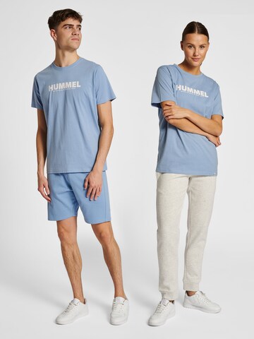 T-Shirt fonctionnel Hummel en bleu : devant