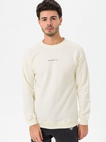 MOROTAI Sweatshirt in Beige: voorkant