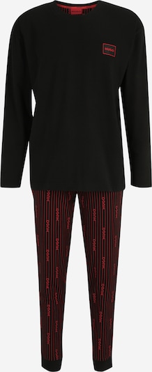 HUGO Piżama długa w kolorze czerwony / czarnym, Podgląd produktu
