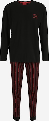 HUGO Red - Pijama comprido em preto: frente