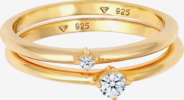 Elli DIAMONDS Ring Ring Set, Verlobungsring in Gold