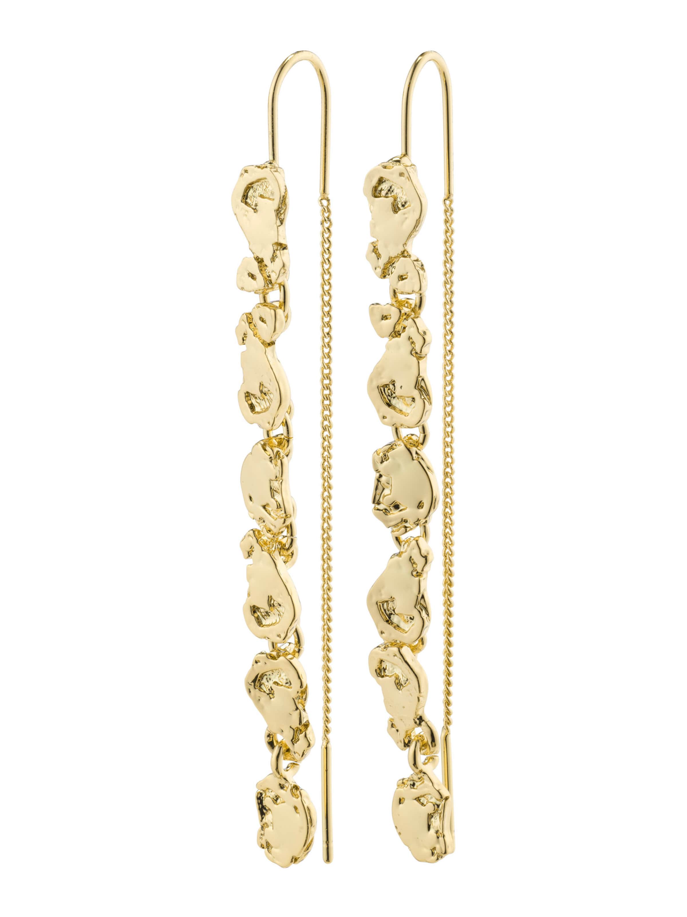 Pilgrim Náušnice – zlatá: přední strana