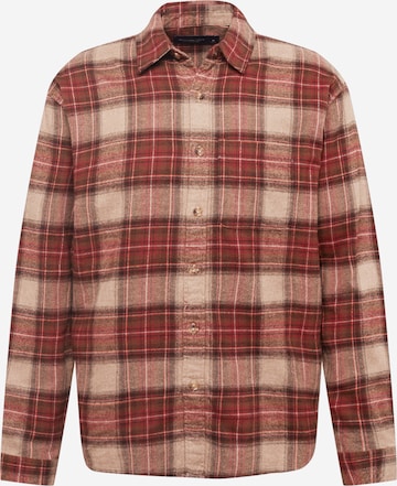 Abercrombie & Fitch - Regular Fit Camisa em vermelho: frente