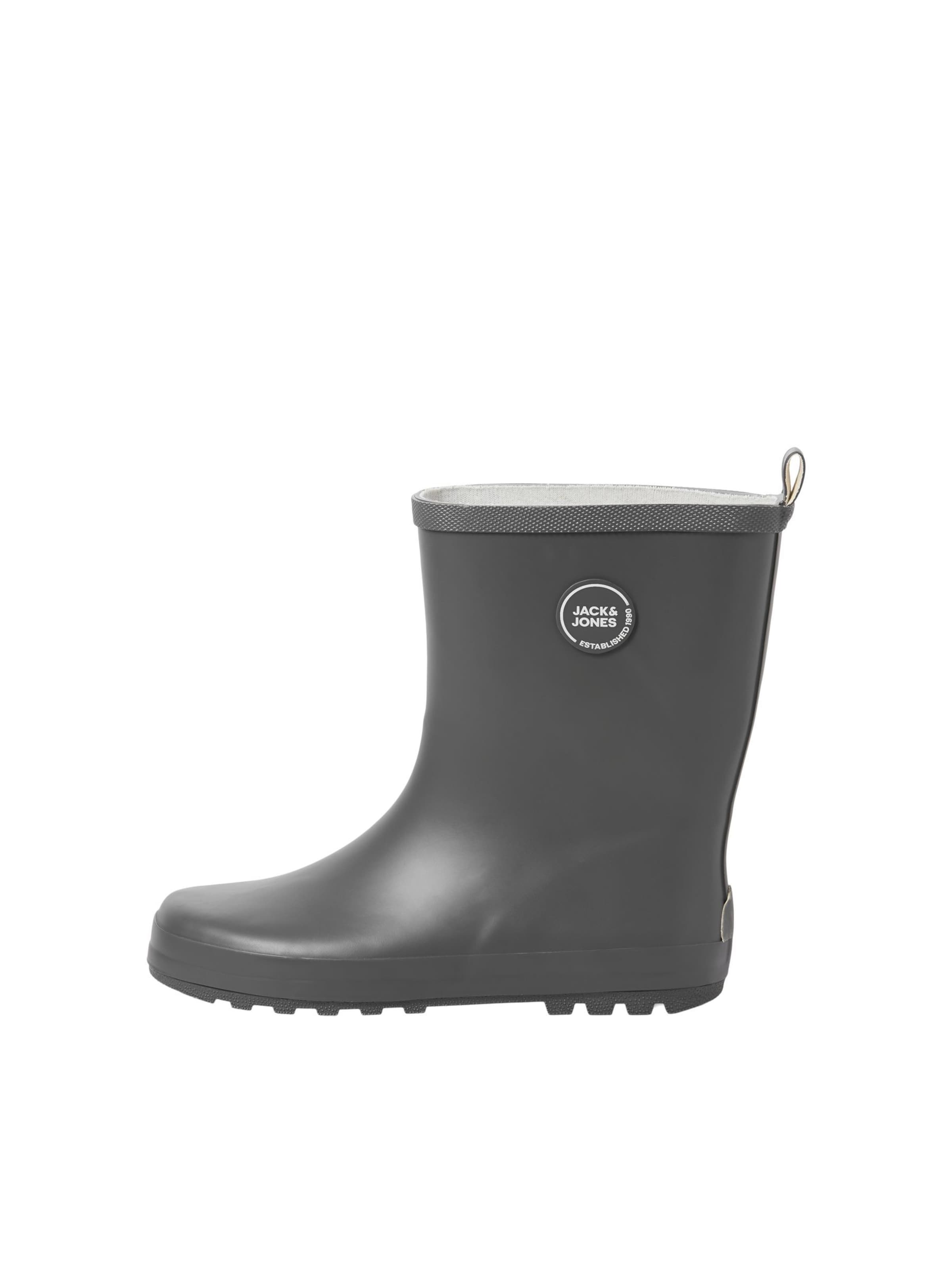 Jack &amp; Jones Junior Gummistøvler i grå: forside