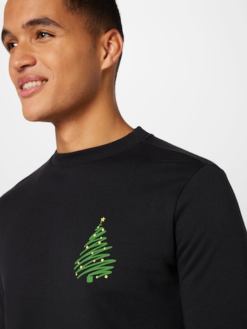 WESTMARK LONDON Sweatshirt 'Xmas Tree' in Zwart