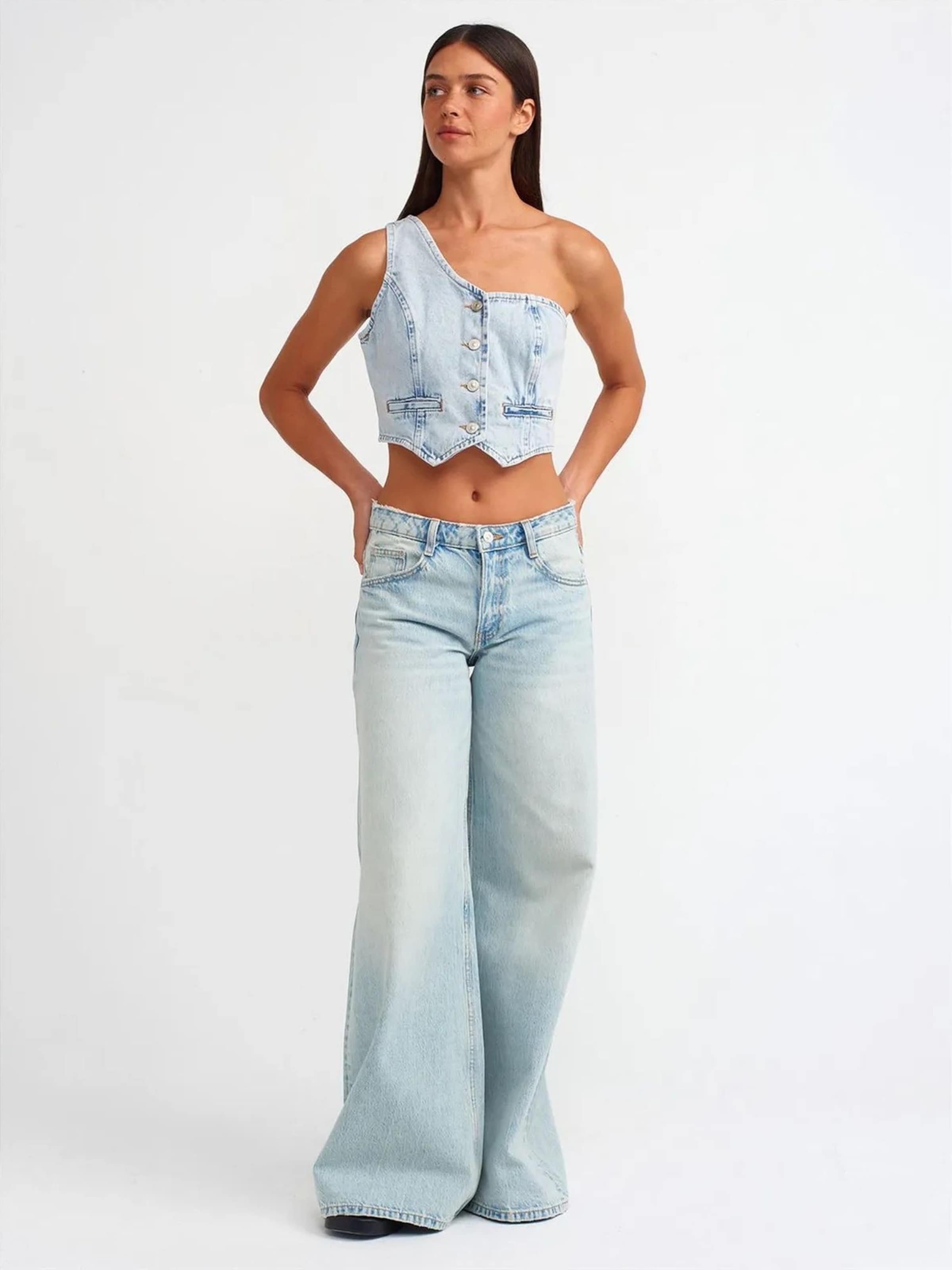 Dilvin Blusen in Blau