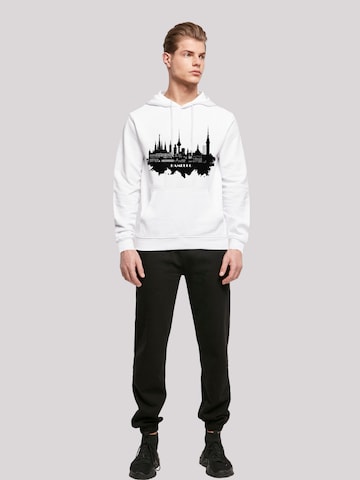 F4NT4STIC Sweatshirt 'Cities Collection - Hamburg skyline' in Weiß