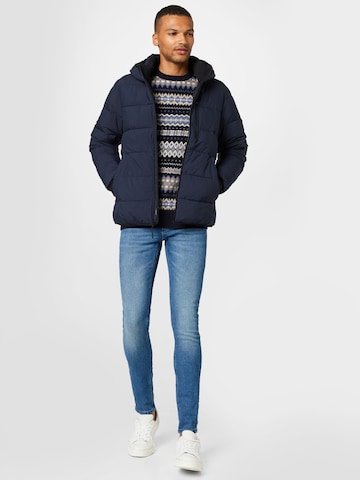 Abercrombie & Fitch Tussenjas in Blauw