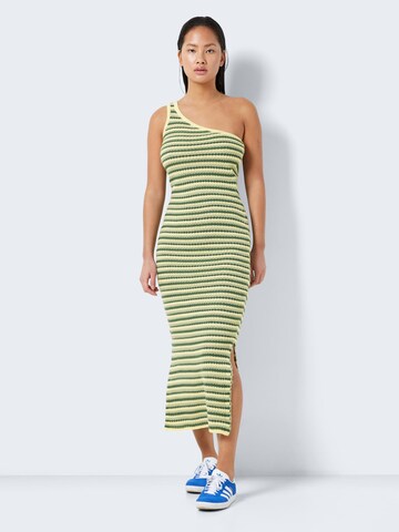 Noisy may Knitted dress 'Dee' in Green