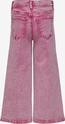 KIDS ONLY Široke hlačnice Hlače 'Lisa' | roza barva