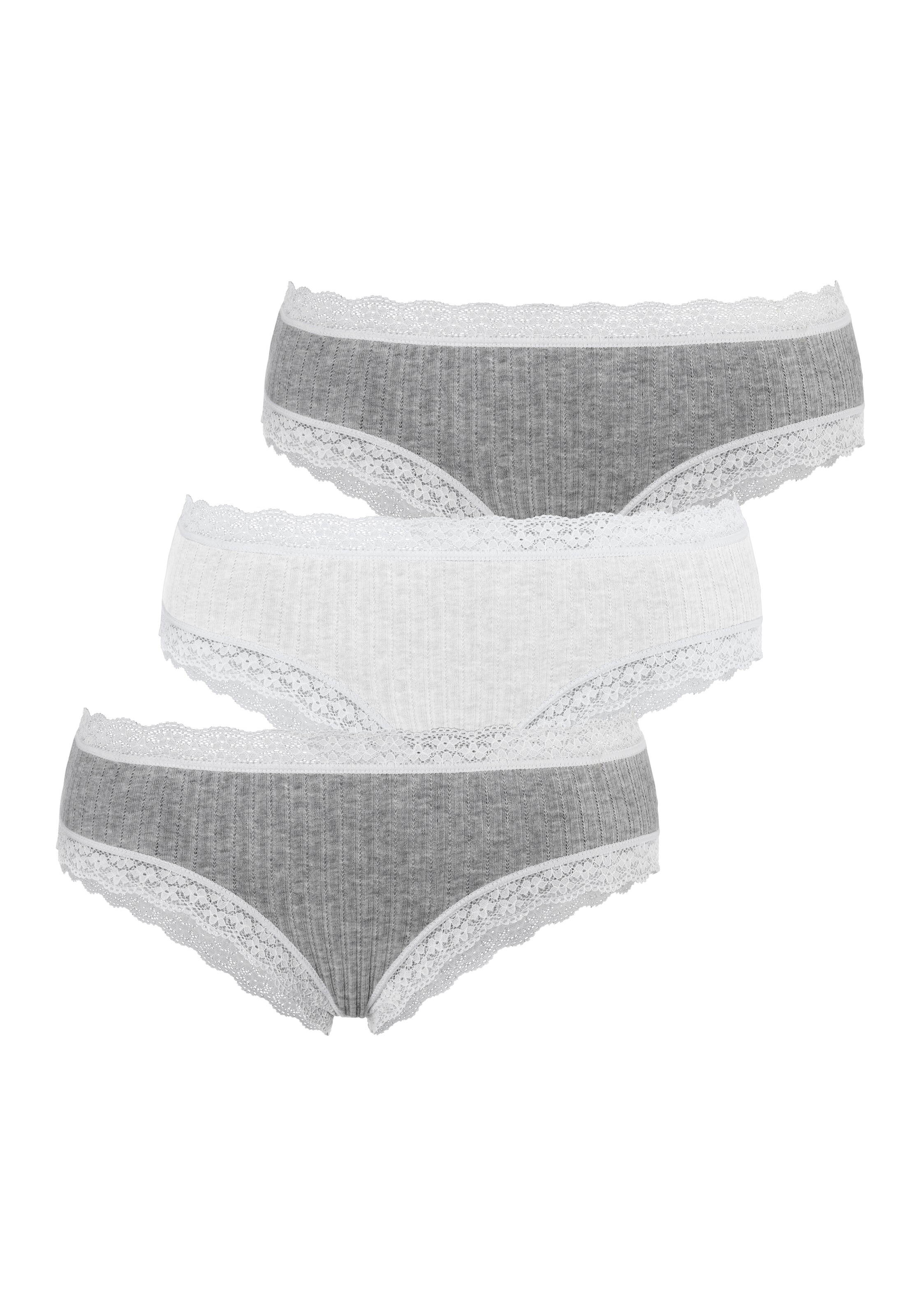 LASCANA Σλιπ σε γκρι: μπροστά
