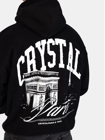 Crystal Paris Sweatshirt 'Arc' in Black