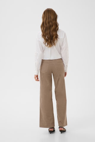 Kaffe regular Bukser i beige