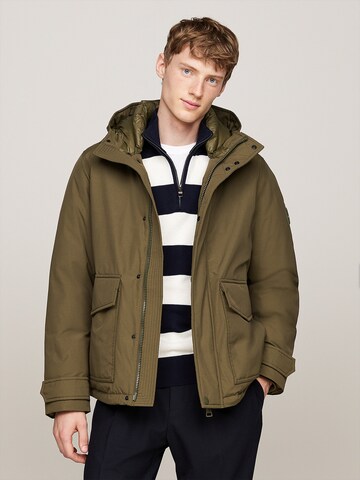 TOMMY HILFIGER Winterparka in Groen: voorkant