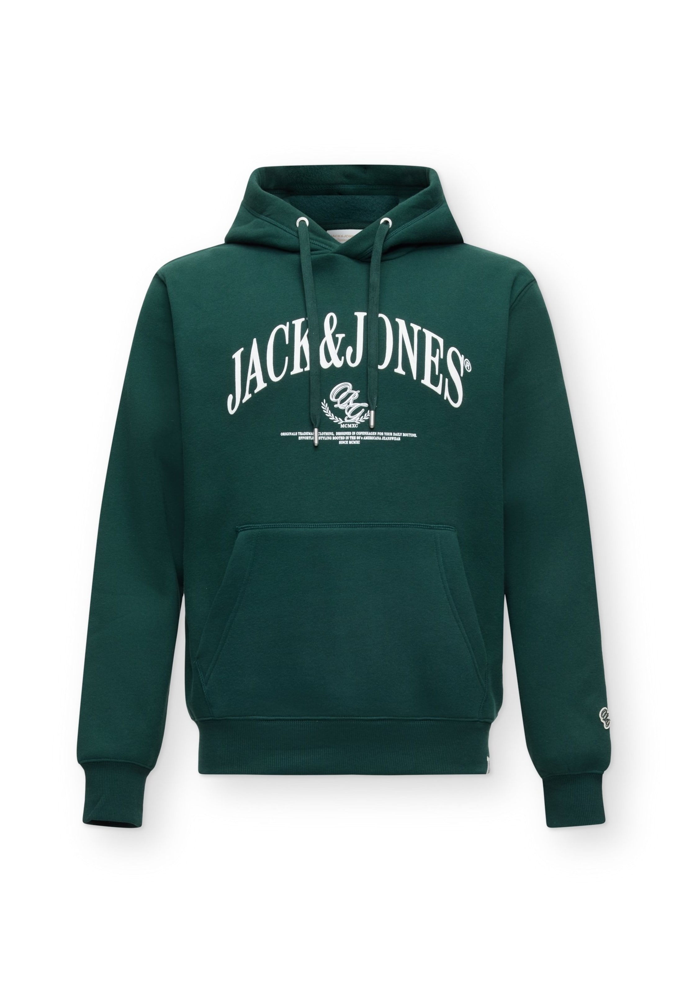 JACK & JONES Свитшот 'JORFREDERIKSBERG' в Зеленый: спереди