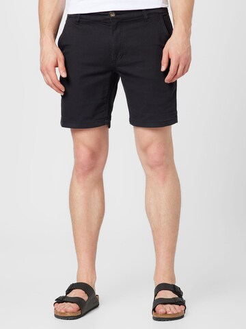 Cotton Onregular Chino hlače - crna boja: prednji dio