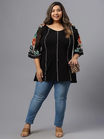 PfauGermany Oversized Shirt 'Regular' in Black