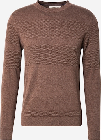 Pull-over 'JPRBLUNOAH' Jack & Jones Premium en marron : devant