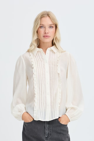 b.young Bluse 'XIDEA' in Weiß: Vorderseite