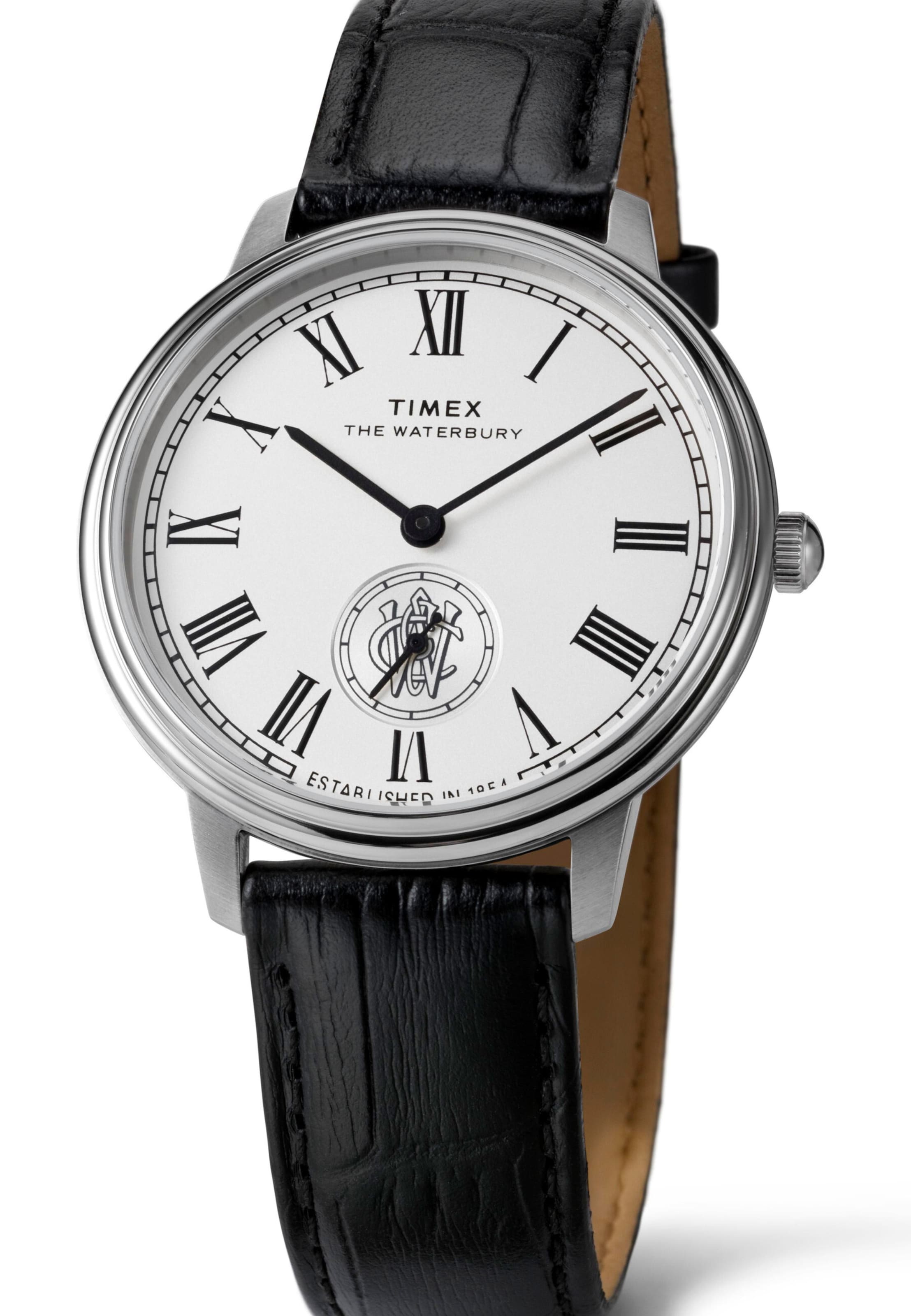 TIMEX Analoog horloge 'Waterbury Metropolitan' in Zwart: voorkant