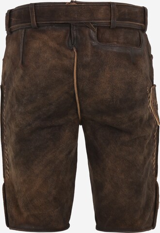 Regular Pantalon folklorique 'Moritz' MARJO en marron