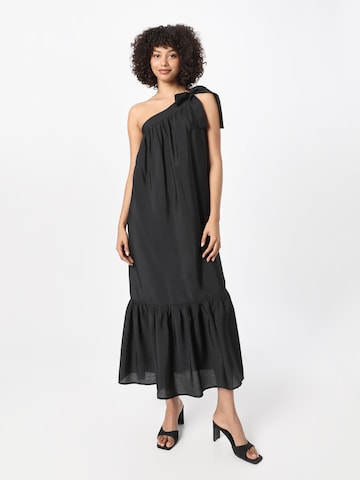 co'couture - Vestido de verano en negro: frente