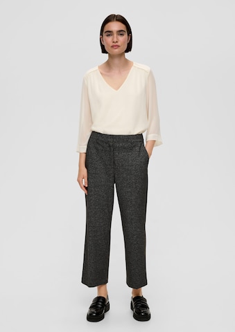 s.Oliver BLACK LABEL Wide leg Broek in Zwart