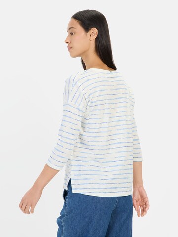 CAMEL ACTIVE Langarmshirt aus reiner Baumwolle in Blau