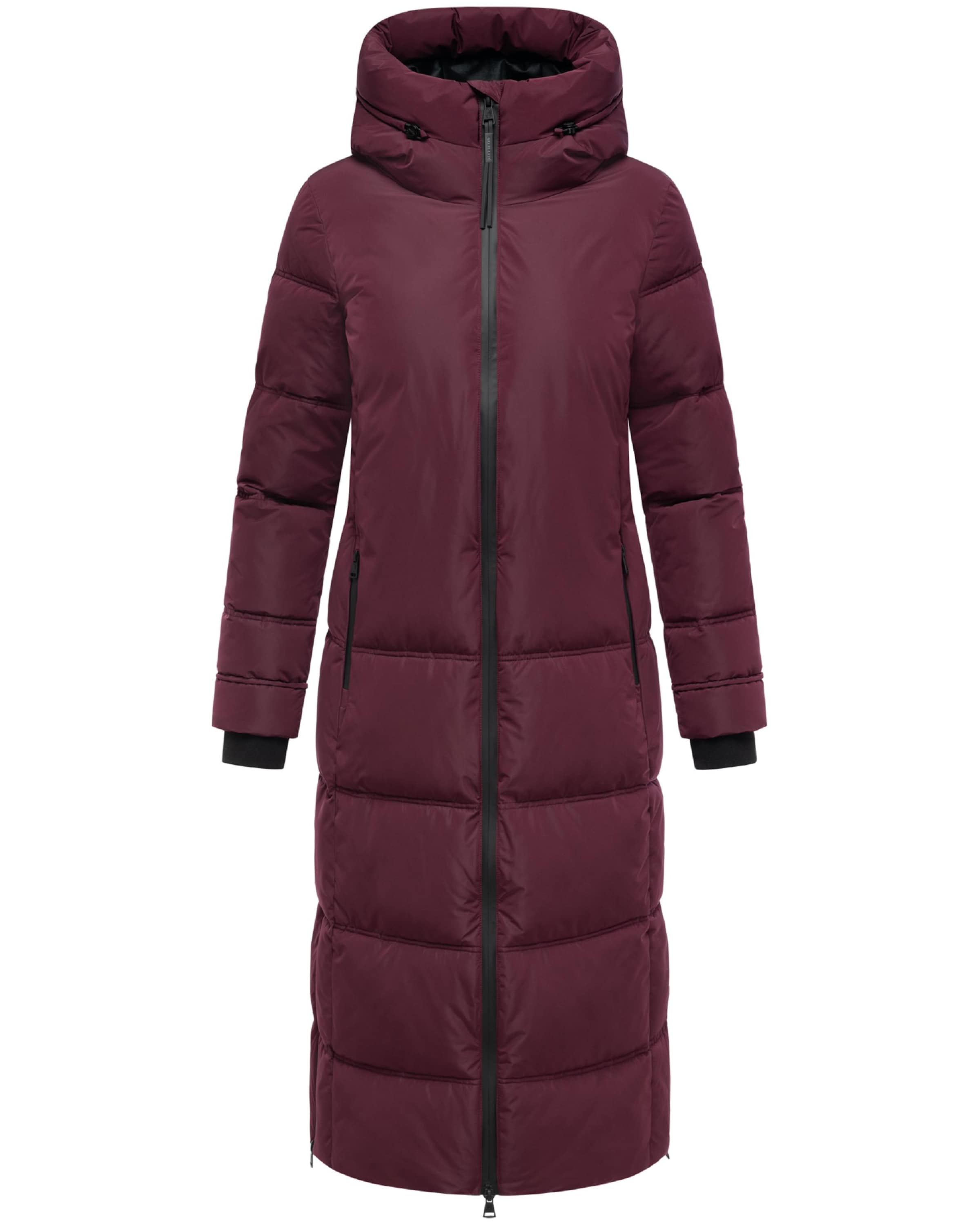 sarkans MARIKOO Ziemas mētelis 'Honiaa XVI': no priekšpuses