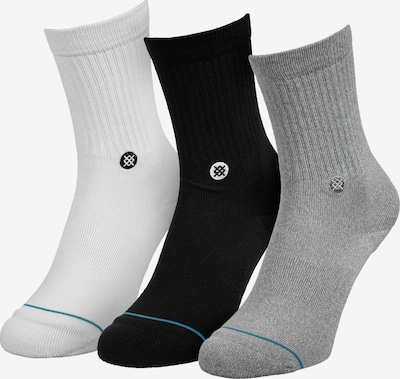 Stance Sports socks in mottled grey / Petrol / Black / White, Item view